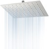 ILIKEPOW Rain Shower Head 8 inch Square Large Rainfall Overhead
