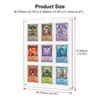 9-Card Acrylic Trading Card Display Frame, Wall or Desktop Stand