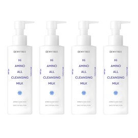 Deweytree High Amino All Cleansing Large Capacity Milk, 400ml, 4 pieces / 듀이트리 하이 아미노 올 클렌징 대용량 밀크, 400ml, 4개