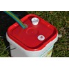 RentACoop 2 Gallon Chicken BPA-Free Plastic Bucket Waterer Set with
