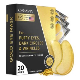 20 Pares De Parches Dorados Para Ojos Que Mejoran Las Líneas
