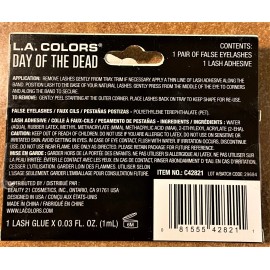 L.A. COLORS LA Colors - Day Of The Dead Eyelash Set - #42821 NEW