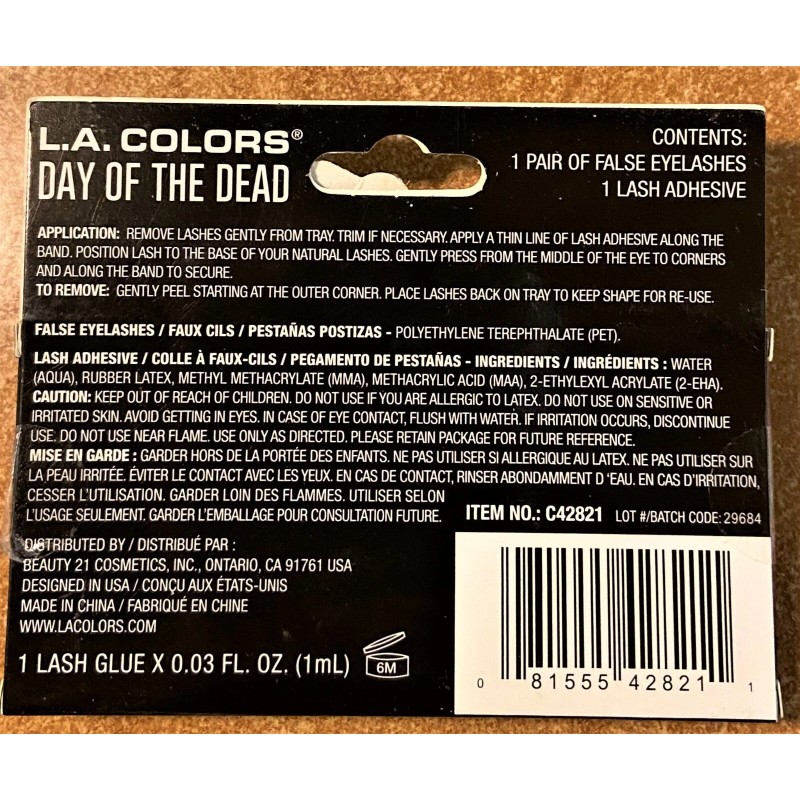 L.A. COLORS LA Colors - Day Of The Dead Eyelash
