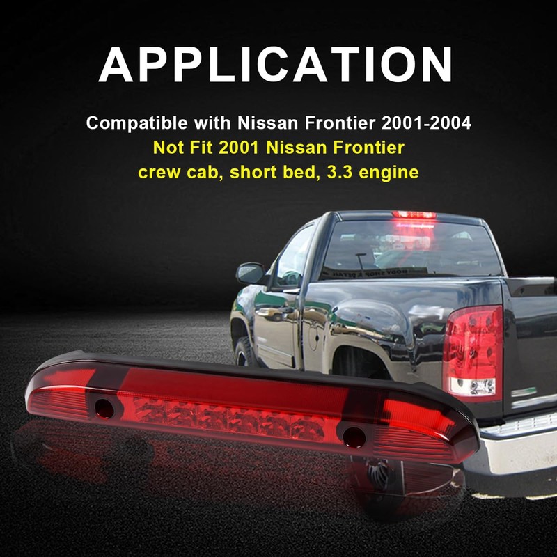 LED 3rd Third Brake Lights Compatible with Nissan Frontier 2001-2004