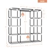 VTRIN Portable Closet Wardrobe for Hanging Clothes 57.3 Inch Large