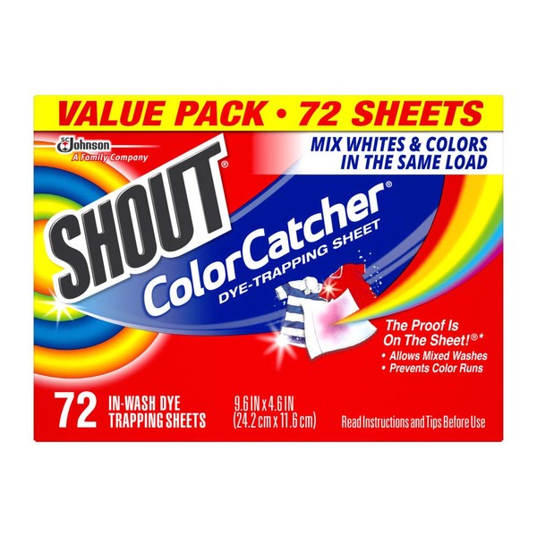 Shout Color Catcher Sheets for Laundry, Maintains Clothes Original Colors,