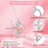 Fehki Gifts for Mom/Grandma/Nana/Aunt/Wife/Bestie/Sister, Love Heart Necklace for Women,Mother's day
