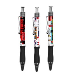 Pens Set of 3 Union Jack London Collectable Souvenir Rollerball British Flag UJ UK England Gift Click