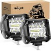 NILIGHT LED PODS - 4in TRIPLE ROW LED LIGHT BAR