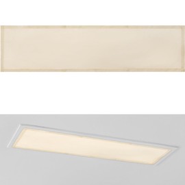 Wowangce 1 x 4 Feet Fluorescent Light Covers for Ceiling Lights Magnetic Ceiling Light Cover with 8 Magnets Fluorescent Light Filters for School Classroom Home Office (Classic Style, Warm Yellow)