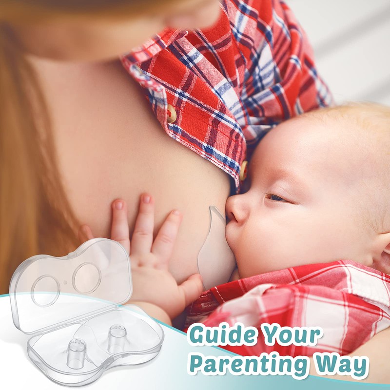 Nuanchu 8 Pcs Nipple Shields for Nursing Newborn Breastfeeding 20