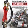 SHOCKSTRAP Ratchet Strap, 7’ x 1.5" Shock Absorbing Heavy Duty