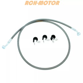 R&C New Rear Braided Brake Hose Line For Can-Am Outlander Max 800 800R 2008  - 2012