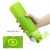 Valourgo Collapsible Water Bottle, Silicone Foldable with Leak Proof Valve
