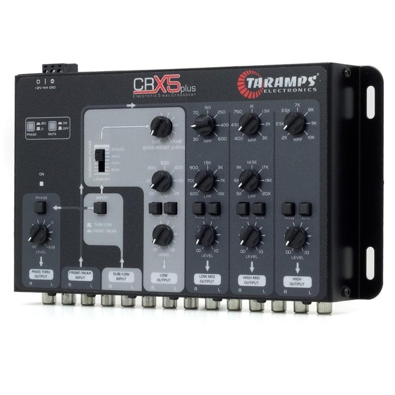 Taramp's Five-Way Electronic Car Audio Crossover System,Black,CRX5