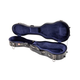 Crossrock Fiberglass Soprano Ukulele Hard-Shell Black Case
