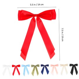 DECHOUS 8 Pcs Bow Hair Clips Alligator Clips for Women and Non Slip Grip Variety of Colors Durable Hair Barrettes for Daily Wear