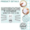 VIHOSE Classroom Bathroom Management Set Classroom Bathroom Pass Poster Sticker