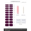 AutyaMee Semi Cured Gel Nail Strips (Deep Plum Cat Eye)-20