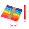zoerbufan Pack of 50 Wooden Sticks, Ice Sticks, Wood, Make