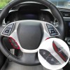 BEBECAR Real Carbon Fiber Steering Wheel Button Cover Trim Fits