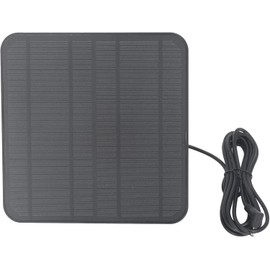 CYSFETENA 6 V Solar Panel Camera Charger, Solar Charger 12 W Panel with 360 Degree Rotating Holder, IP65 Waterproof Monocrystalline Solar Panel for Surveillance Camera