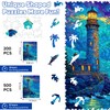 Leodozzio Wooden Puzzles for Adults, Lighthouse Wooden Jigsaw Puzzle 200