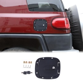 Car Door Locking Gas Cap Tank Cover Fuel Door Protector Compatible with Toyota FJ Cruiser 2007-2021 Fuel Tank Cover Trim Gas Cap Cover Fuel Filler Door Gas Cap Fuel Tank Door Gas Tank Cap Accessories