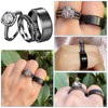 CEJUG 2Ct 18k Black Gold Wedding Ring Sets for Women