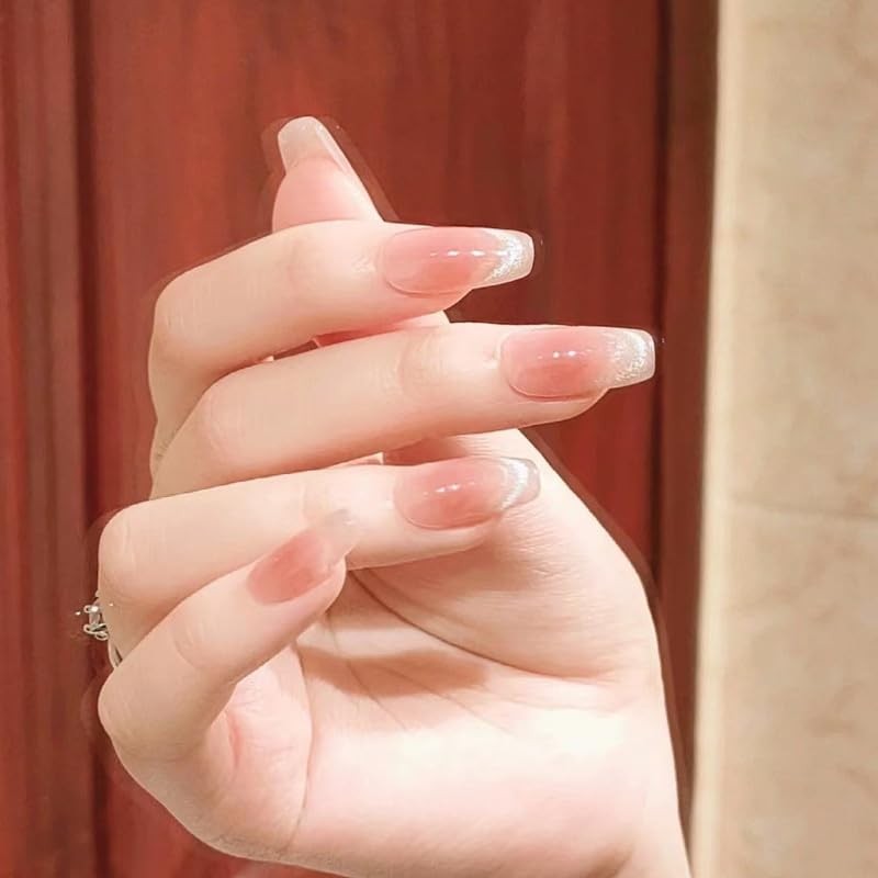 FINGOOO Nail Tips, Magnetic Type, 24 Pieces Included, Double Sided