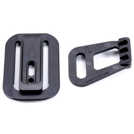 HolsterSmith - Fabriclip - Concealment Clip - Holster Mounting Attachment - Tactical Black - (w/Standard Wing) - (1 Pack)
