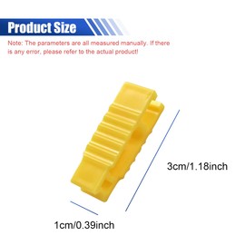 DUSCOKE 3PCS Car Fuse Puller Tool, Plastic Fuse Extractor Clip for Car Boat Mini Standard Blade Fuses Replacement, Universal Fuses Insertion Removal Tool Auto Maintenance Accessories (Yellow)