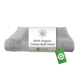 Delilah Home - Luxury Bath Towel Collection - 100% Cotton Turkish Towel Set for Bathroom - Ultra-Soft & Absorbent Organic Spa Towel (1 Piece Each 36x72in) Pack of 1 Towel (Grey)