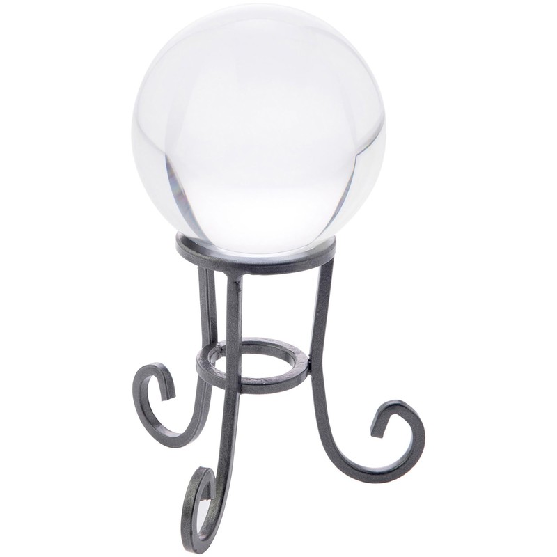 Bard's Dark Gray Wrought Iron Egg Stand/Holder, Scroll Leg, 2"