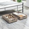 TIOPGHAD Under Bed Storage with Wheels, 2-Pack Under Bed Shoe