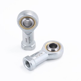 XIKE 2 Pcs SI12TK Joint Rod End Bearings Bore 12mm, Female Thread Right Hand Fits DIY/3D Printing/Hydraulic Cylinders, CNC/Package/Engineering/Agriculture/Garden Machinery, Motorcycles/Trucks/Cars.