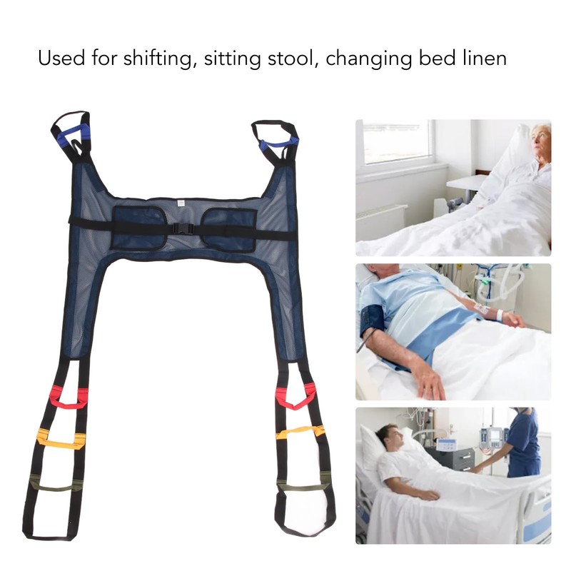Fyearfly Patient Lift Toilet Strap, Large Mesh Strap, Toilet Strap,