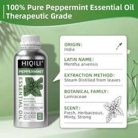HIQILI 32 Fl Oz Peppermint Oil 100% Pure Natural - 1000ML