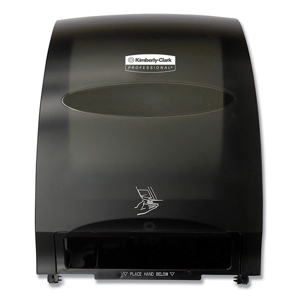 Kimberly-Clark Professional™ Automatic Hard Roll Towel Dispenser (48857), Smoke (Black), 12.70" x 15.76" x 9.57" (Qty 1)