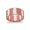 8mm Solid Copper Hammered Ring Size 10 - Jewelry Gift