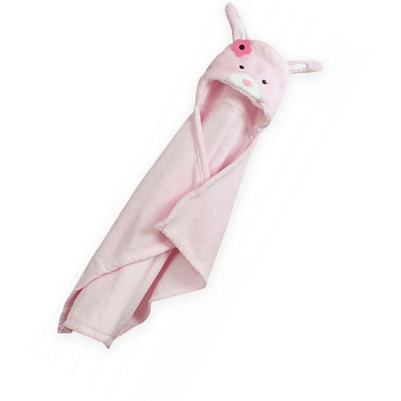 Kids Hooded Blanket Wearable Blanket Soft Cozy Coral Velvet Animal