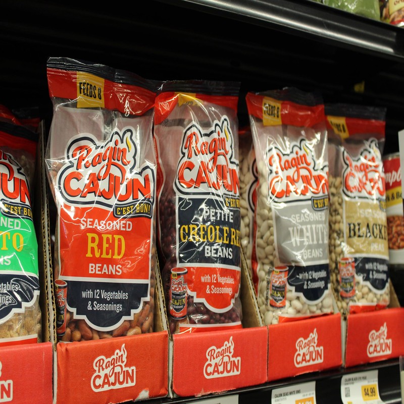 Ragin' Cajun Seasoned Blackeye Beans - 16 oz Pack, Fat-Free,