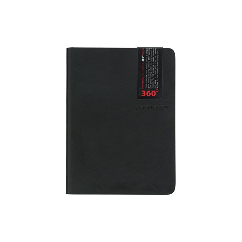 ゼニス・エンタープライズ ジークエンス360_ノート S（A6変形）横罫 ブラック