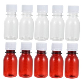 STOBAZA 20Pcs Transparent Graduated Bottle Plastic Bottles Leak Design with Sealing Cap for Precise Measurement and Easy Cleaning