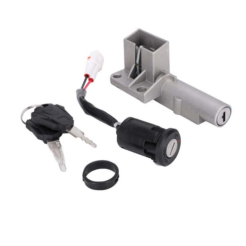 JFG RACING Motorcycle Key Ignition Switch,Key Switch Plug Key Lock