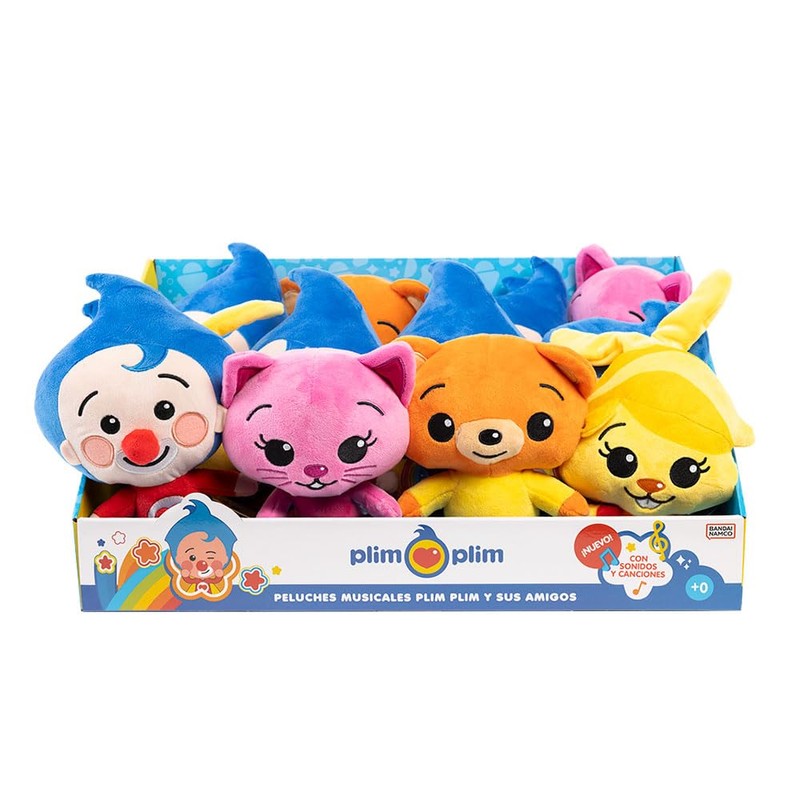 BANDAI Plim PL85021 Plush Toy, 20 cm, Multicoloured, Toy with
