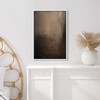 SIGNFORD Framed Canvas Print Wall Art Abstract Textured Dark Shades