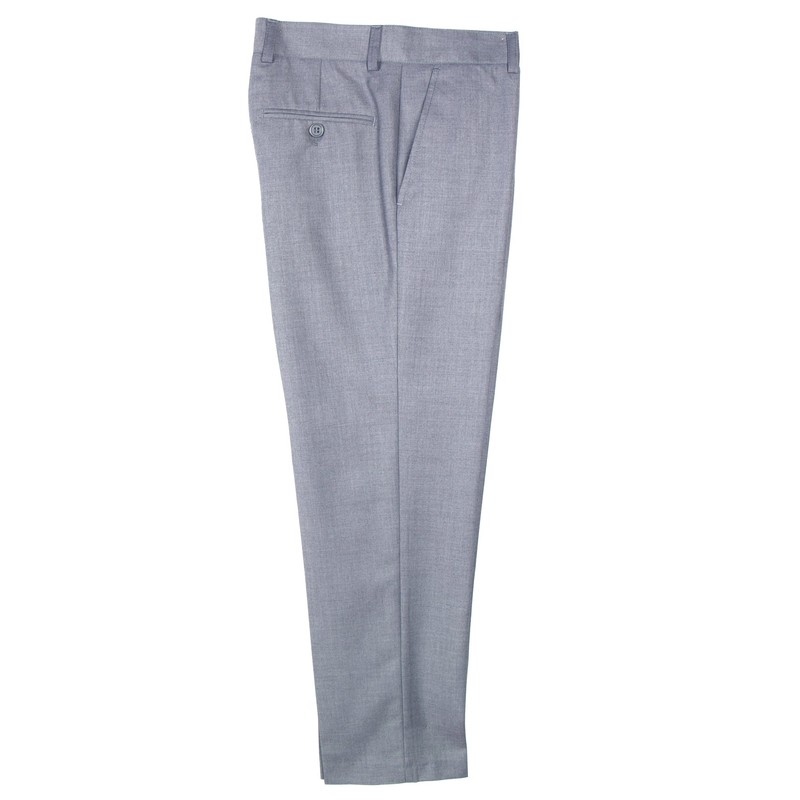 Spring Notion Boys' Flat Front Dress Pants 4T Light Grey