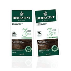Herbatint Permanent Colour Gel 3 Cans 5N Light Brown 2 x 300ml