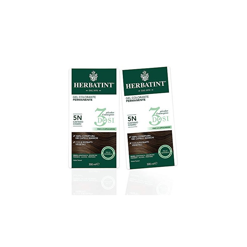 Herbatint Permanent Colour Gel 3 Cans 5N Light Brown 2